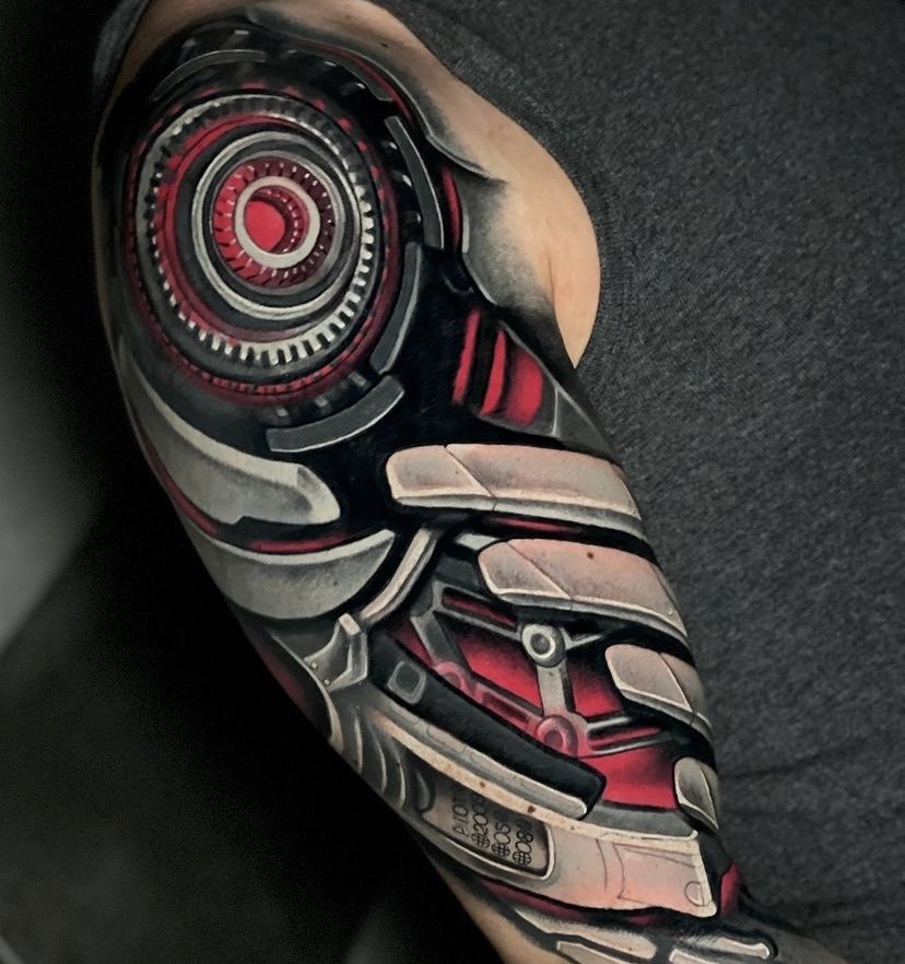 30 Incredible Realistic Tattoo Designs  Art and Design  Biomechanical  tattoo Biomechanical tattoo design Tattoos