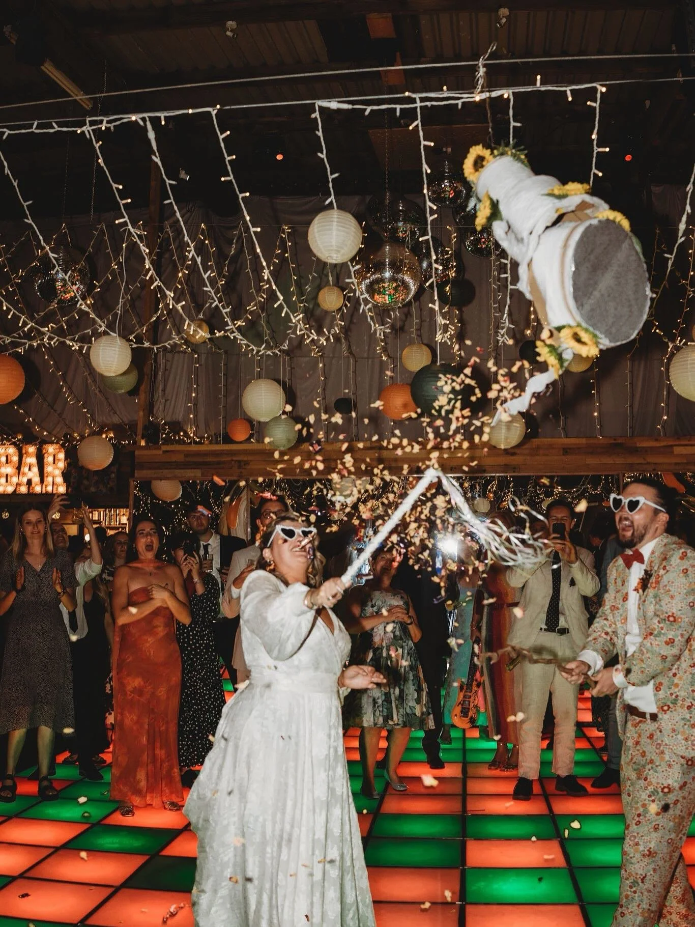 How epic is this cake pi&ntilde;ata?! Soph and Gillys Wedding Rocked!! At @ashbartonestate photos taken by my awesome team and edited by myself.⚡️