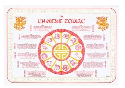 Chinese Zodiac Placemats Printable