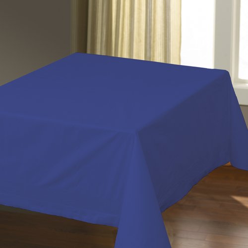 Navy Blue 2/Ply Paper-Poly Round Tablecloth 82"