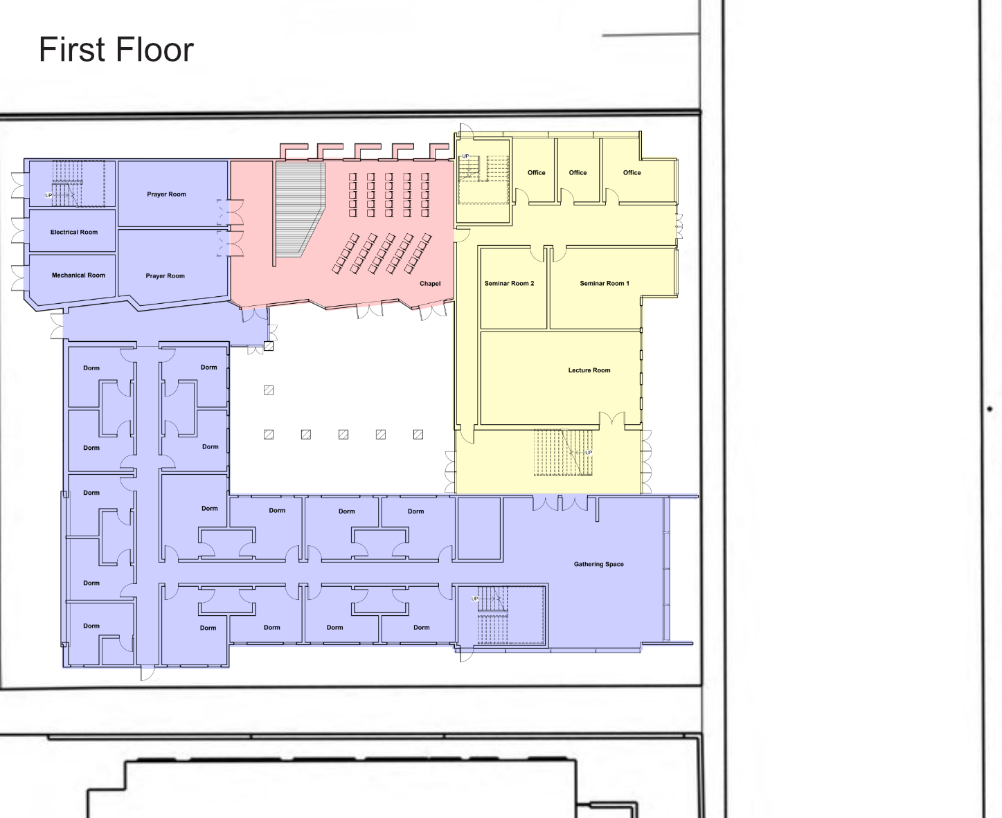 University of Michigan Christian Study Center First Floor.png