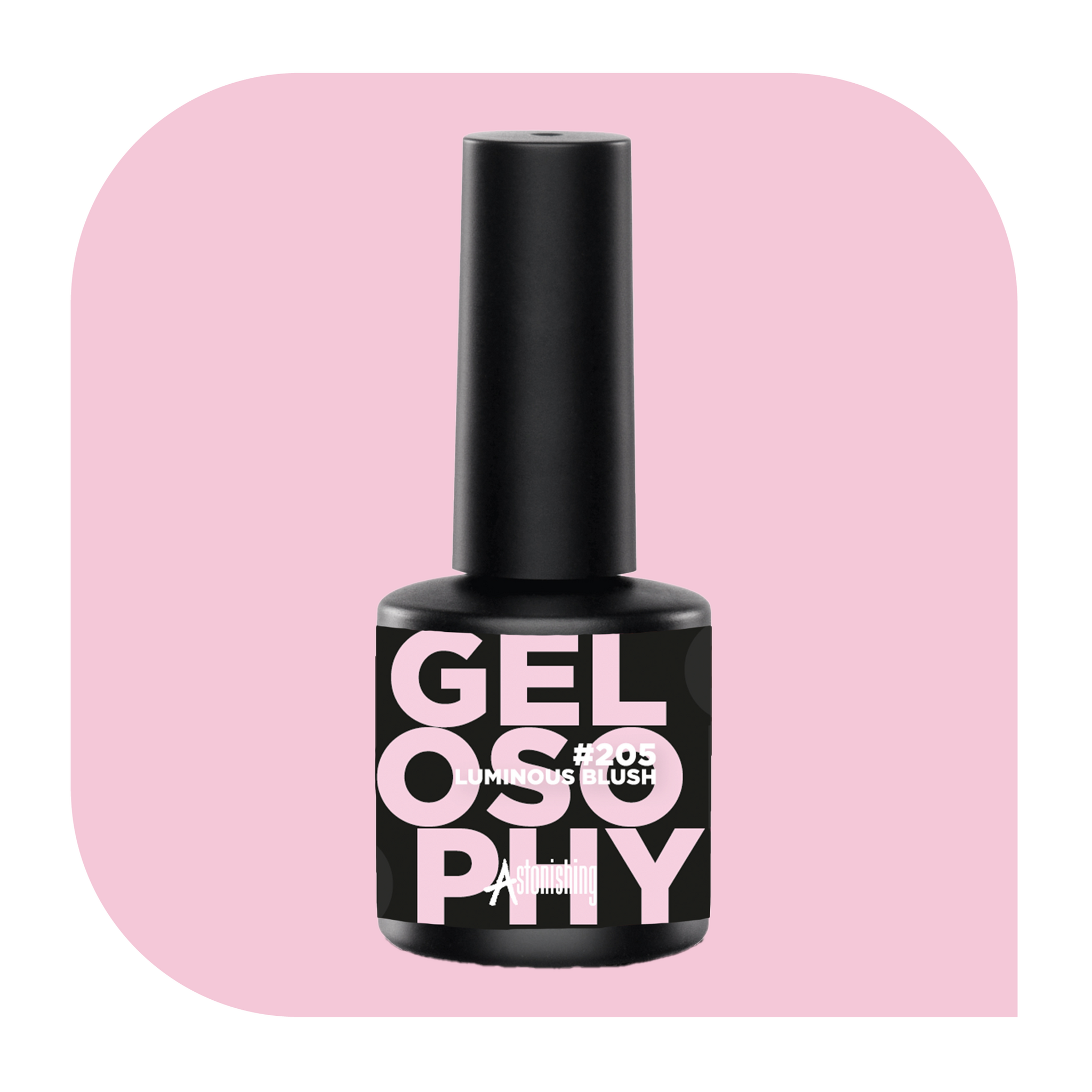 Gelosophy Luminous Blush 205 soak off gel polish professional nail colour