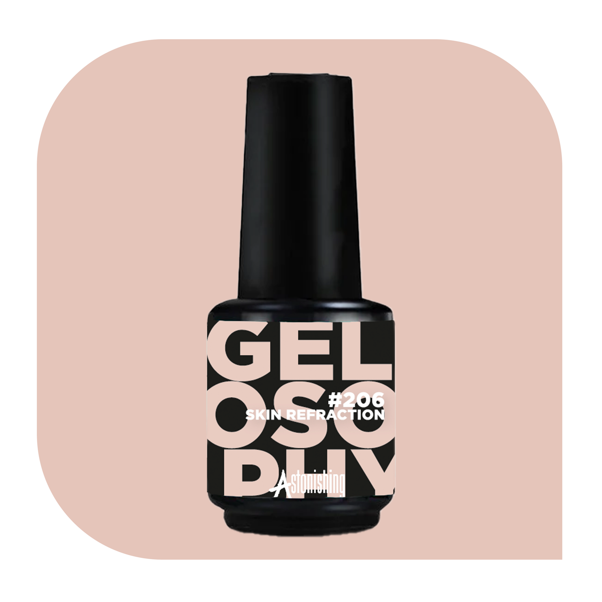 Gelosophy #206 Skin Refraction UV LED gel polish 15ml bottle by Astonishing Nails