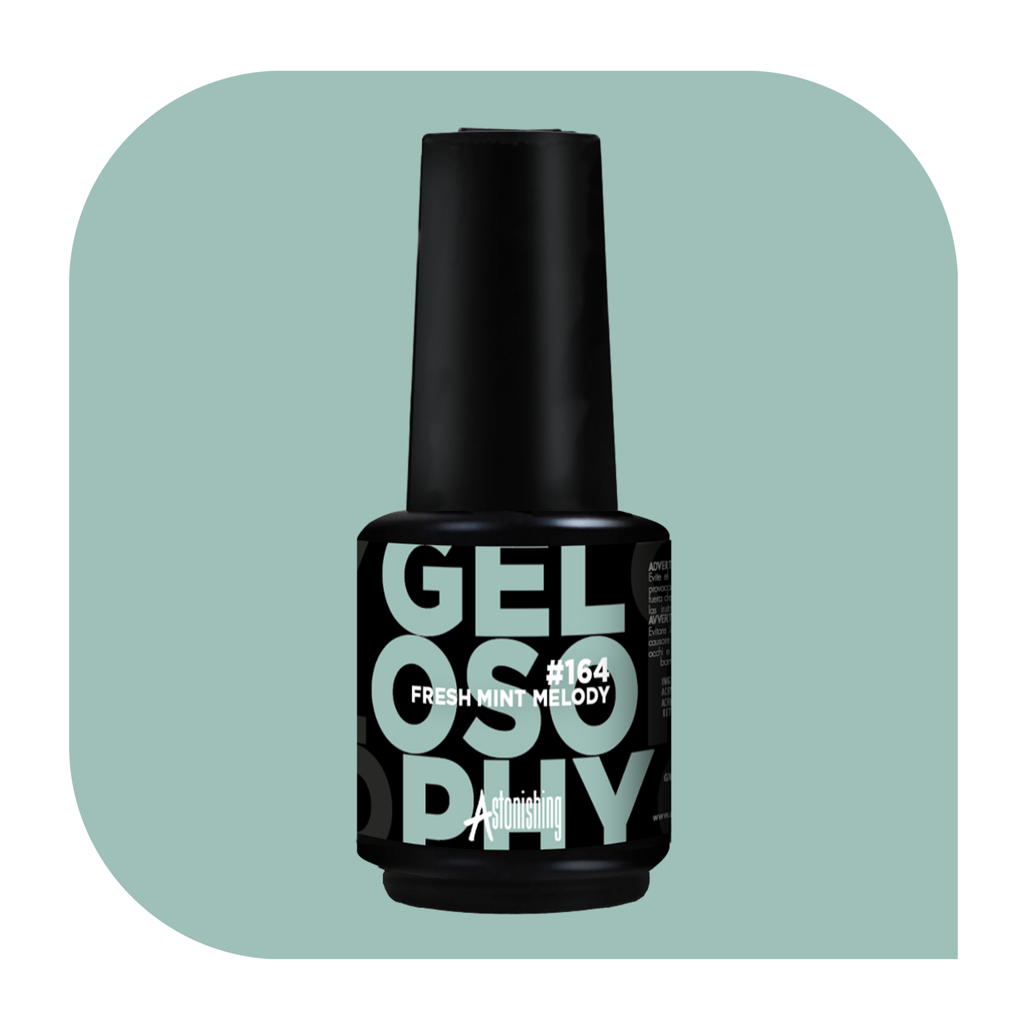 Gelosophy #164 Fresh Mint Melody pastel mint green gel polish bottle