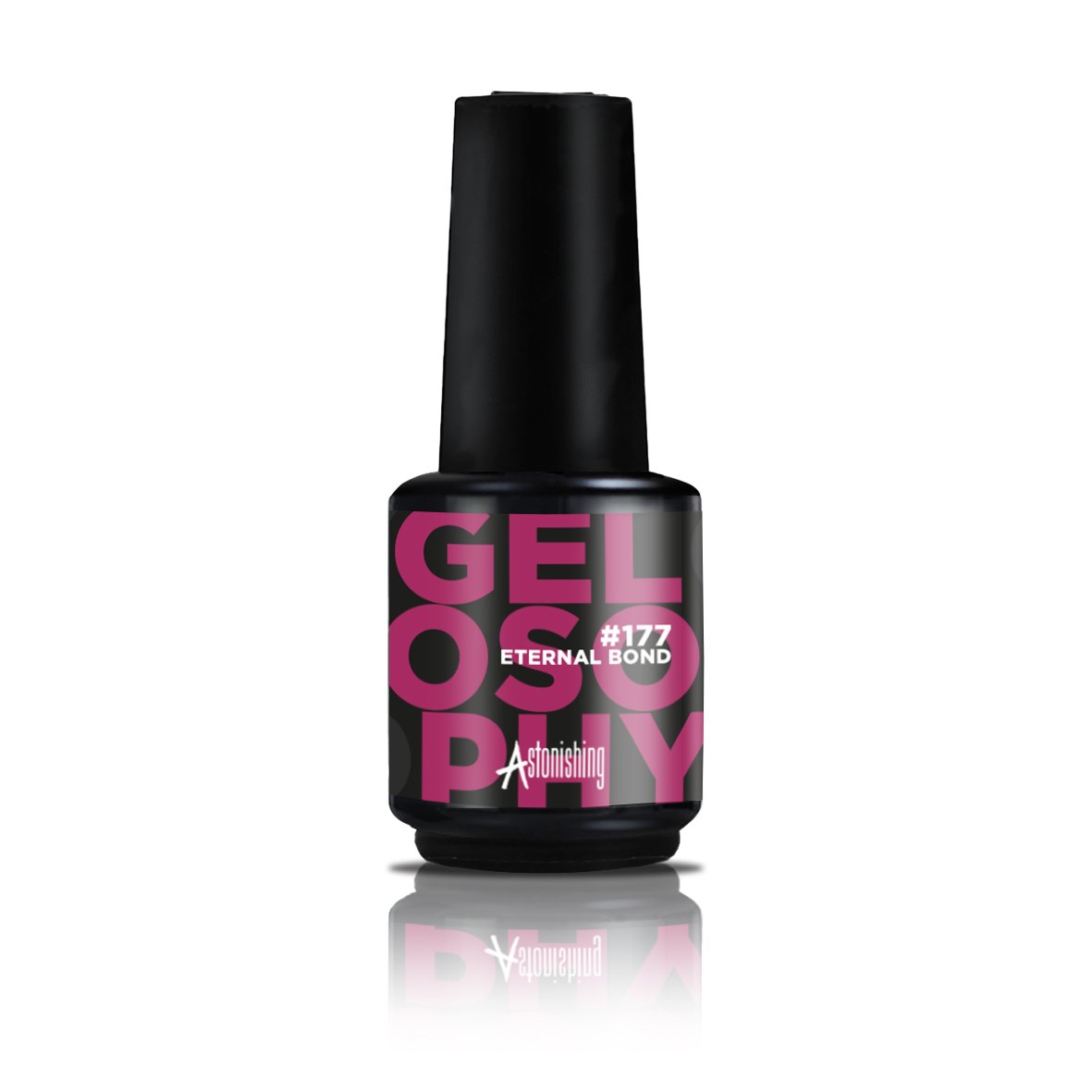 Fuchsia pink gel polish