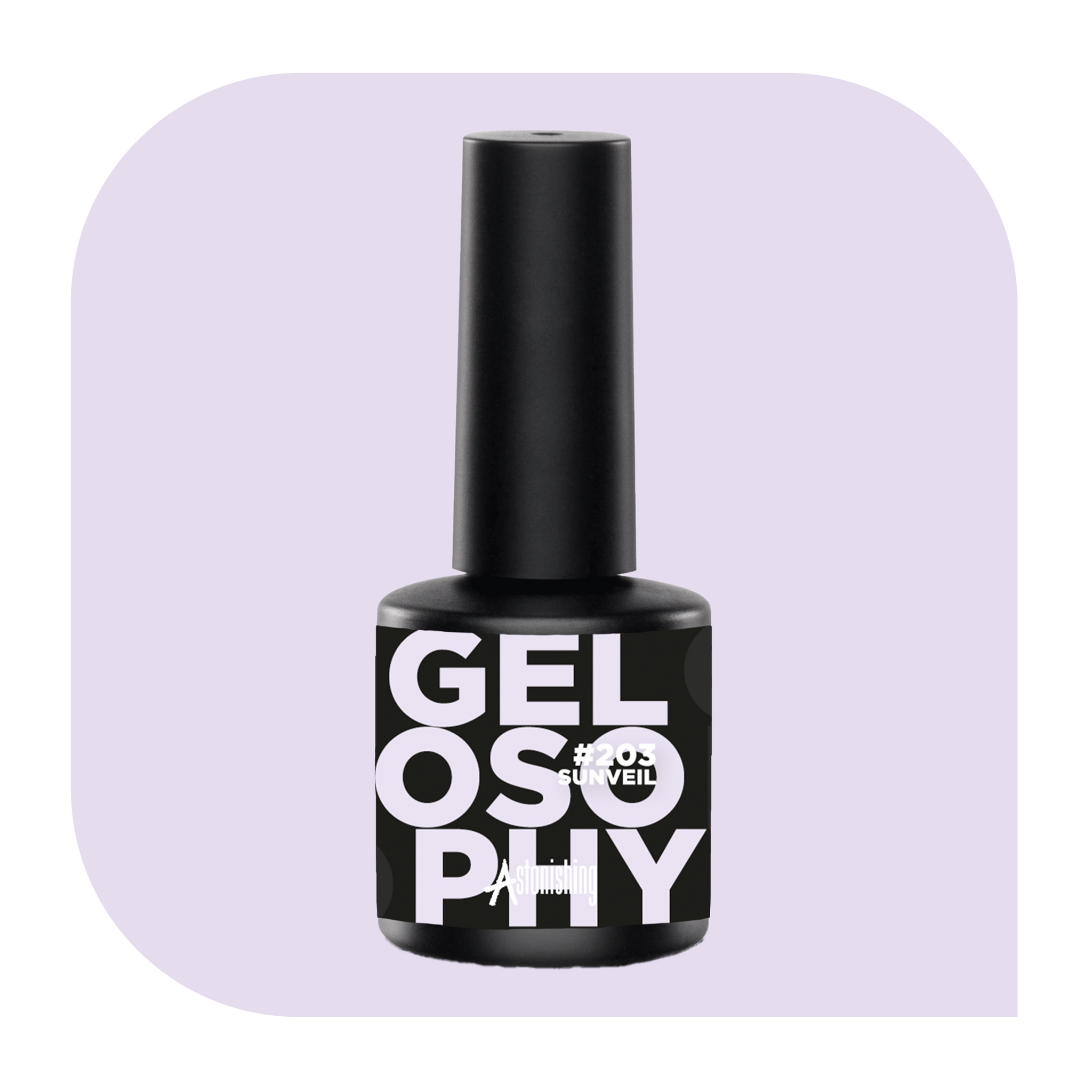 Gelosophy #203 Sunveil gel polish colour swatch on nails