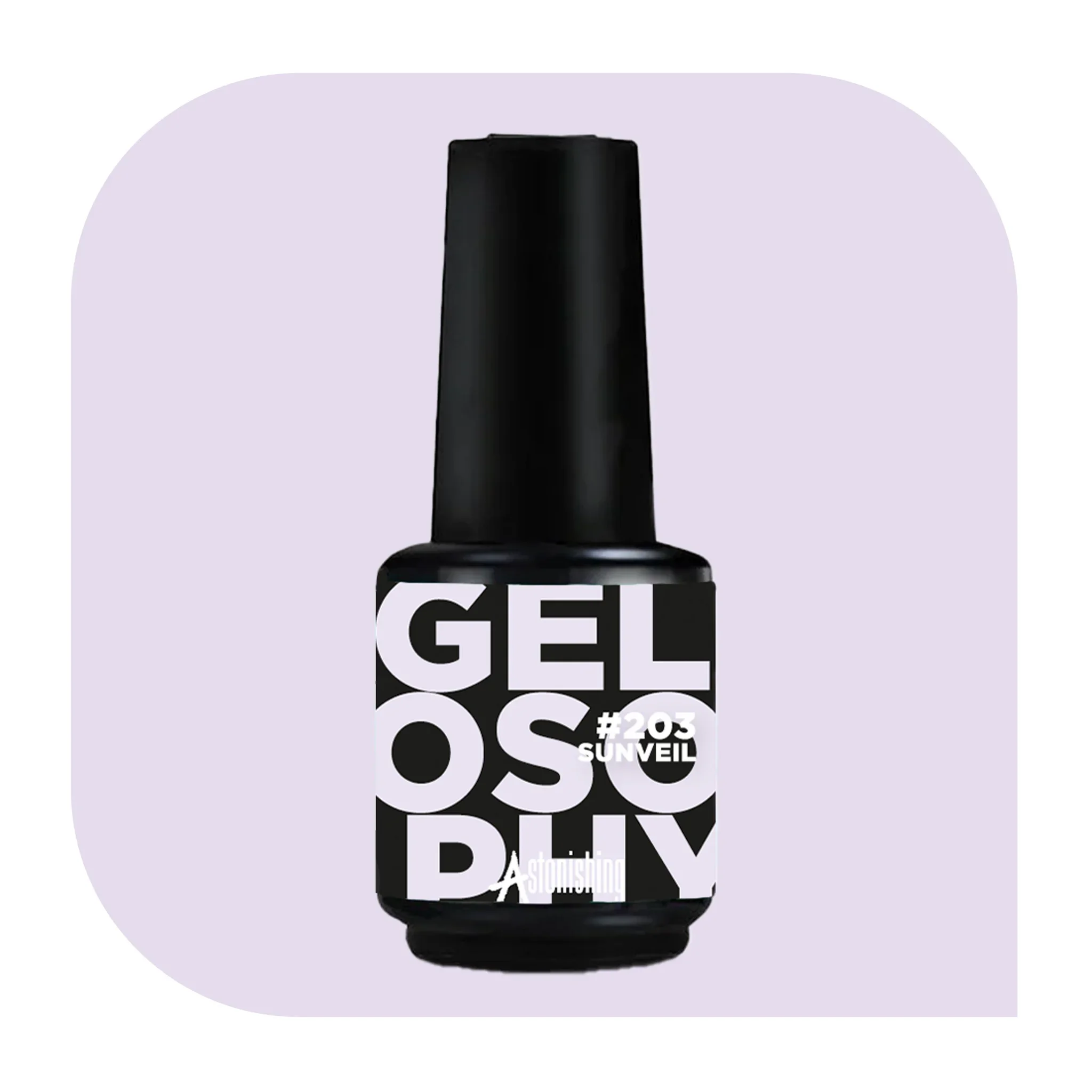 Gelosophy #203 Sunveil UV LED gel polish 15ml bottle by Astonishing Nails