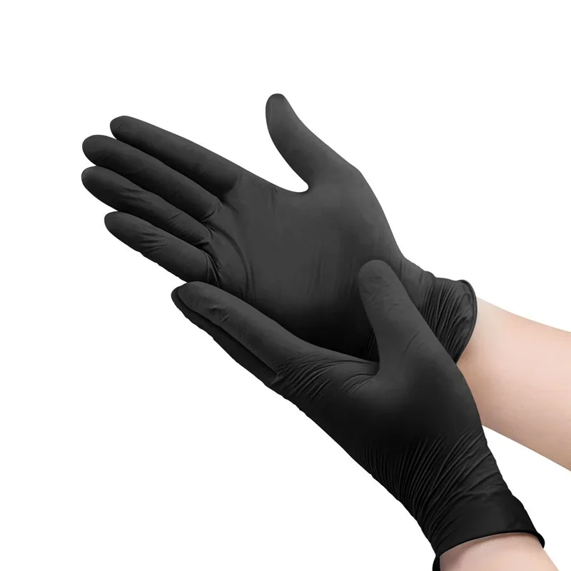 Black Nitrile Gloves (100)  Salon-Grade, Powder-Free