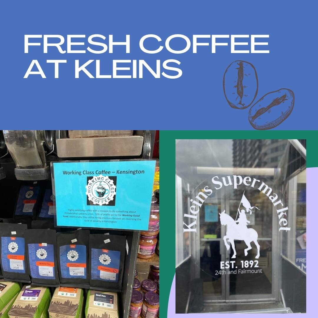 Indulge in the fresh, rich and flavorful taste of our premium coffee, now conveniently located at Klein's Supermarket. Klein&rsquo;s Supermarket is located in Fairmount at the base of the Philadelphian apartment tower at the corner of 24th &amp; Fair