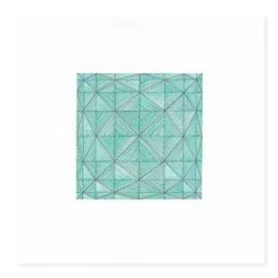 2202 (breathe), 2022, ink on gessoed board, 10" x 10". Collection of the artist Jerome Hershey