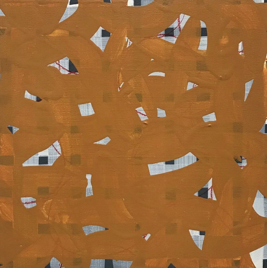 "1967," 2019, acrylic, colored pencil on wood panel, 10" x 10."  Private collection