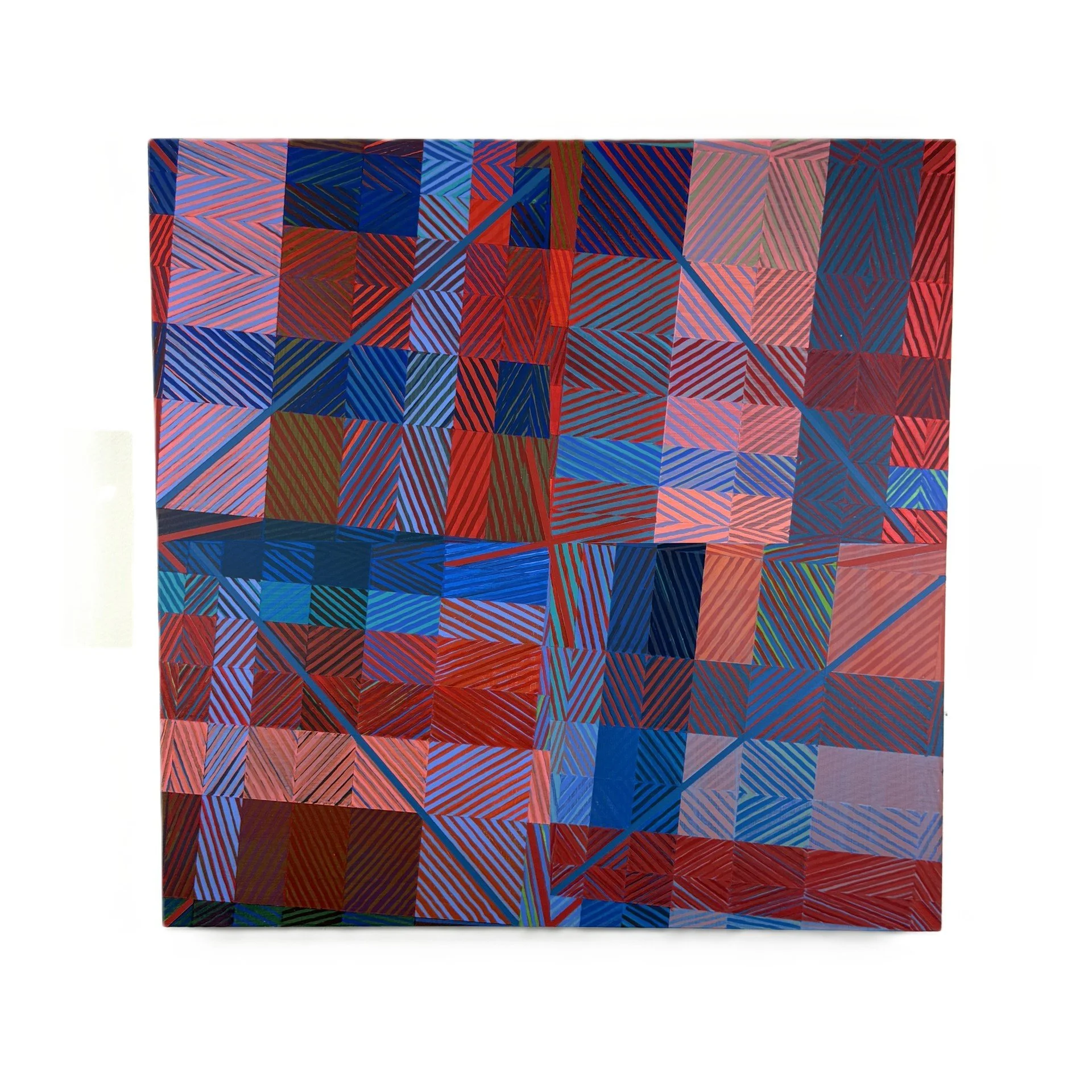 "Fault Lines #5 (cover-ups and transparency?), 2026
acrylic on wood panel, 24" x 24." Private collection