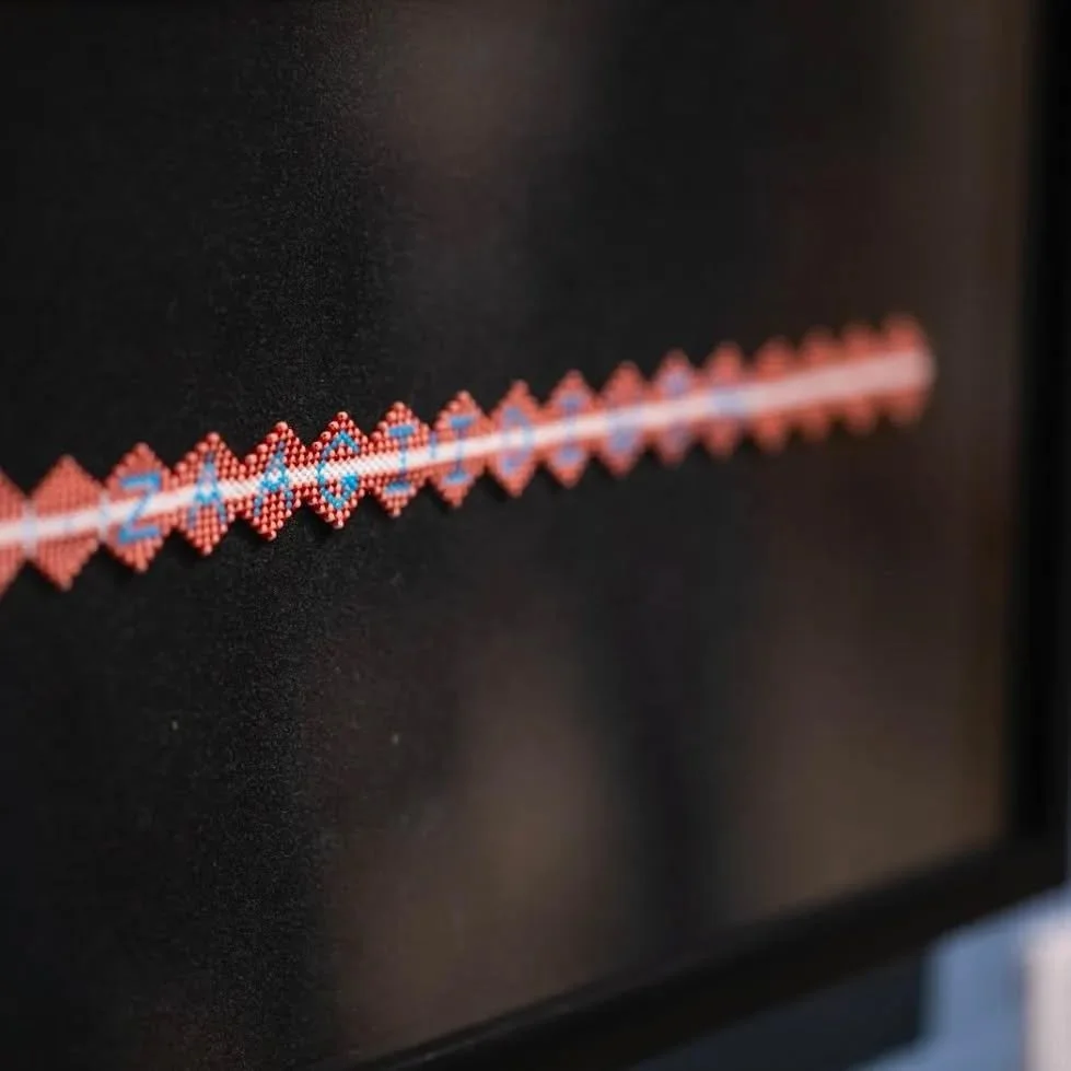 &quot;Zaagi'idiwin&quot; piece I did last fall/winter. 

This was a piece I did when my heart was hurting. It was a reminder to myself that I am surrounded by love in so many ways. Zaagi'idiwin (love) is one of the seven grandfather teachings. It rem