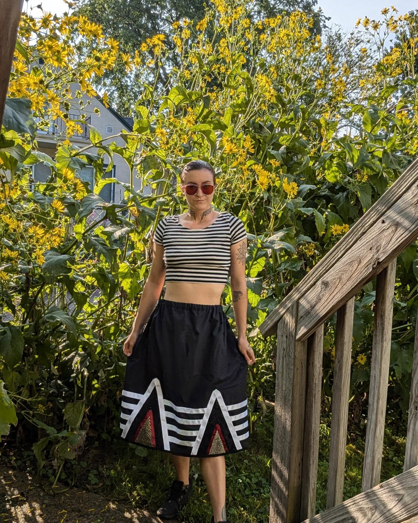 The skirt I completed last night