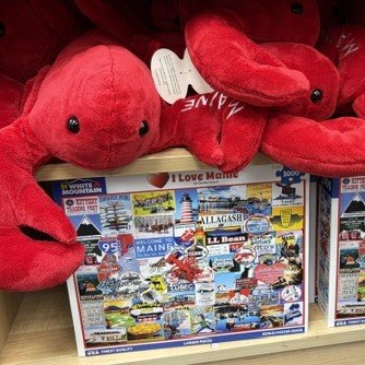 Souvenir Maine Plush Lobsters & Puzzles