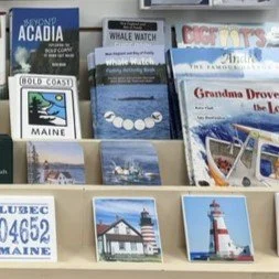 Lubec & Maine Souvenir Coasters & books