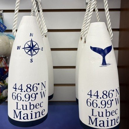Lubec Souvenir Handpainted Bouys