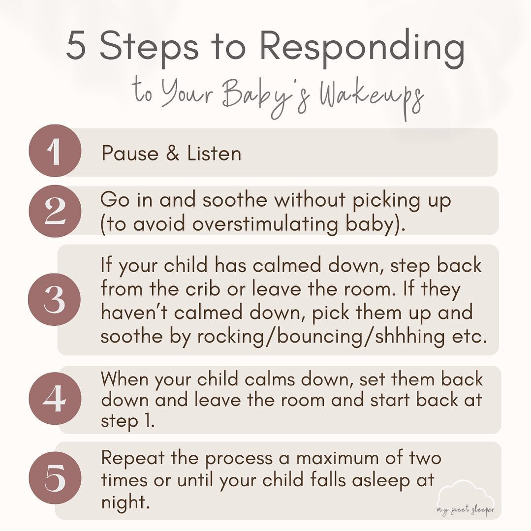 Have you ever wondered how you should be responding to your baby when they wake early from a nap or when they wake in the middle of the night?

A simple google search will give you SO many different methods and ideas, but you can be left wondering, w