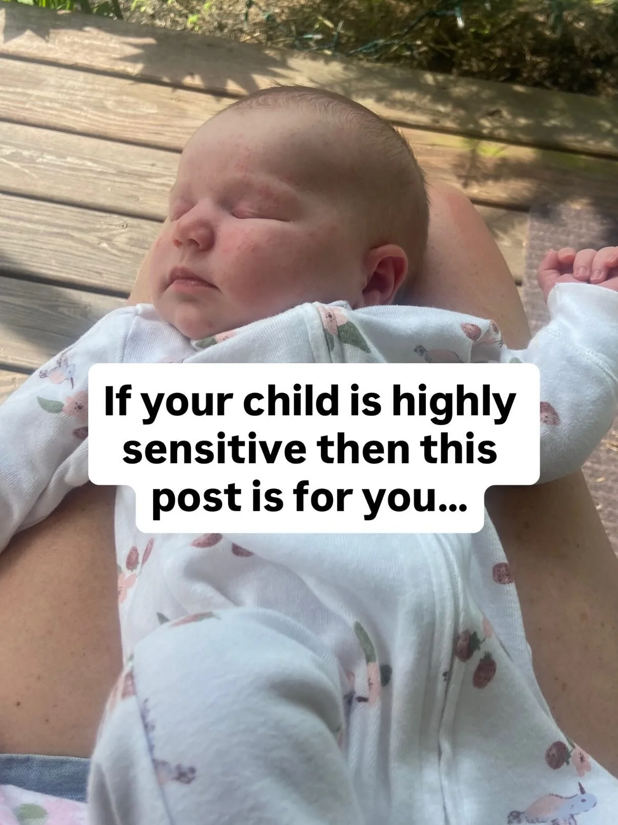 If you have a highly sensitive baby, chances are they are also sensitive when it comes to their sleep habits! 

If your child&hellip;

👉🏻Doesn&rsquo;t sleep well on the go 
👉🏻 Gets overstimulated and overly fussy easily 
👉🏻 Struggles without a 