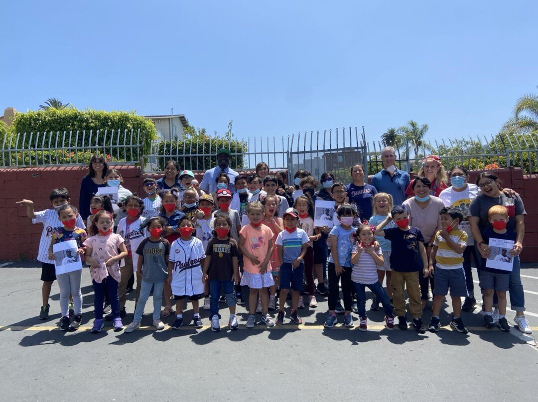 The children at Logan Heights Kids Camp had a very special guest today! Tony Gwynn Jr.  stopped by and spoke with the children about baseball. ⚾️ 

The kids absolutely loved him and had a blast.  We thank Tony for taking time out of his very busy sch