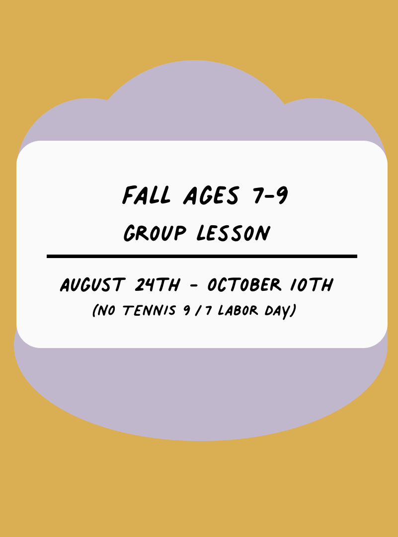 Fall Youth Classes (Ages 7-9)