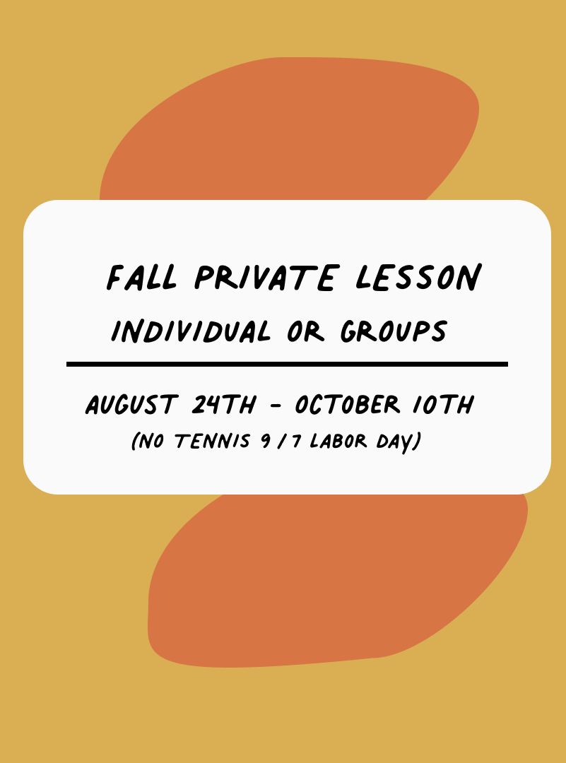 Fall Private Lesson