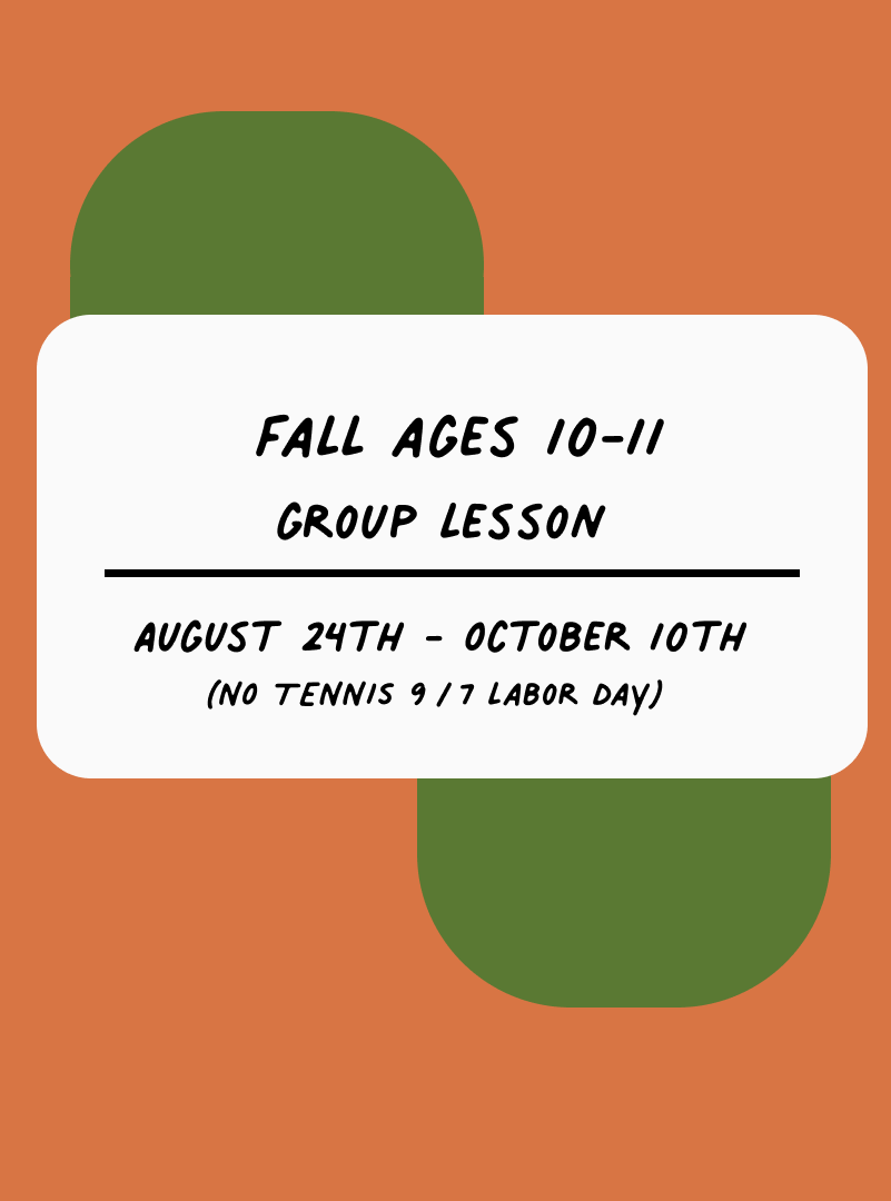 Fall Youth Classes (Ages 10-11)