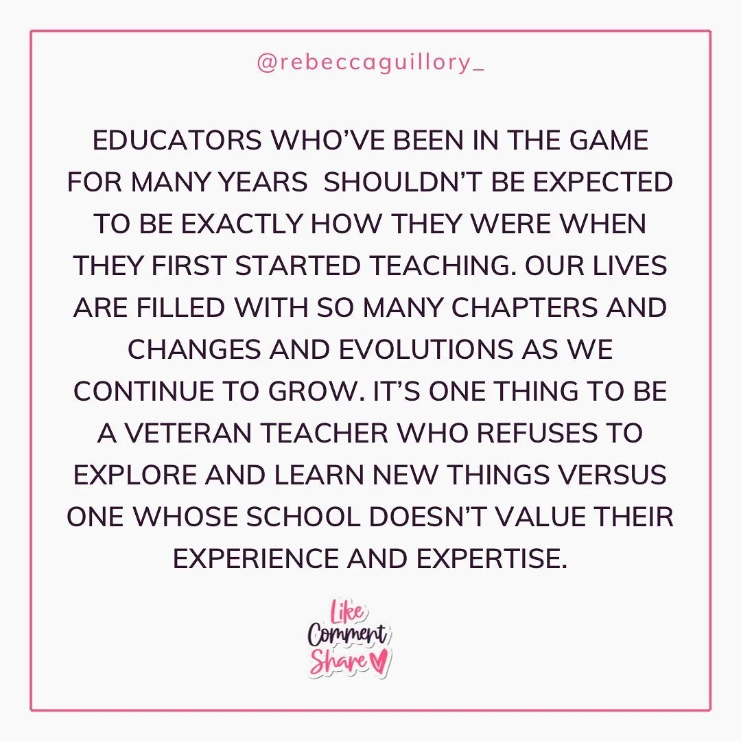 23 year old Rebecca has left the building &mdash; and there&rsquo;s nothing wrong with that..

Click the link in my bio to read my latest blog post: Veteran Teachers Shouldn&rsquo;t Have to Act Like New Teachers