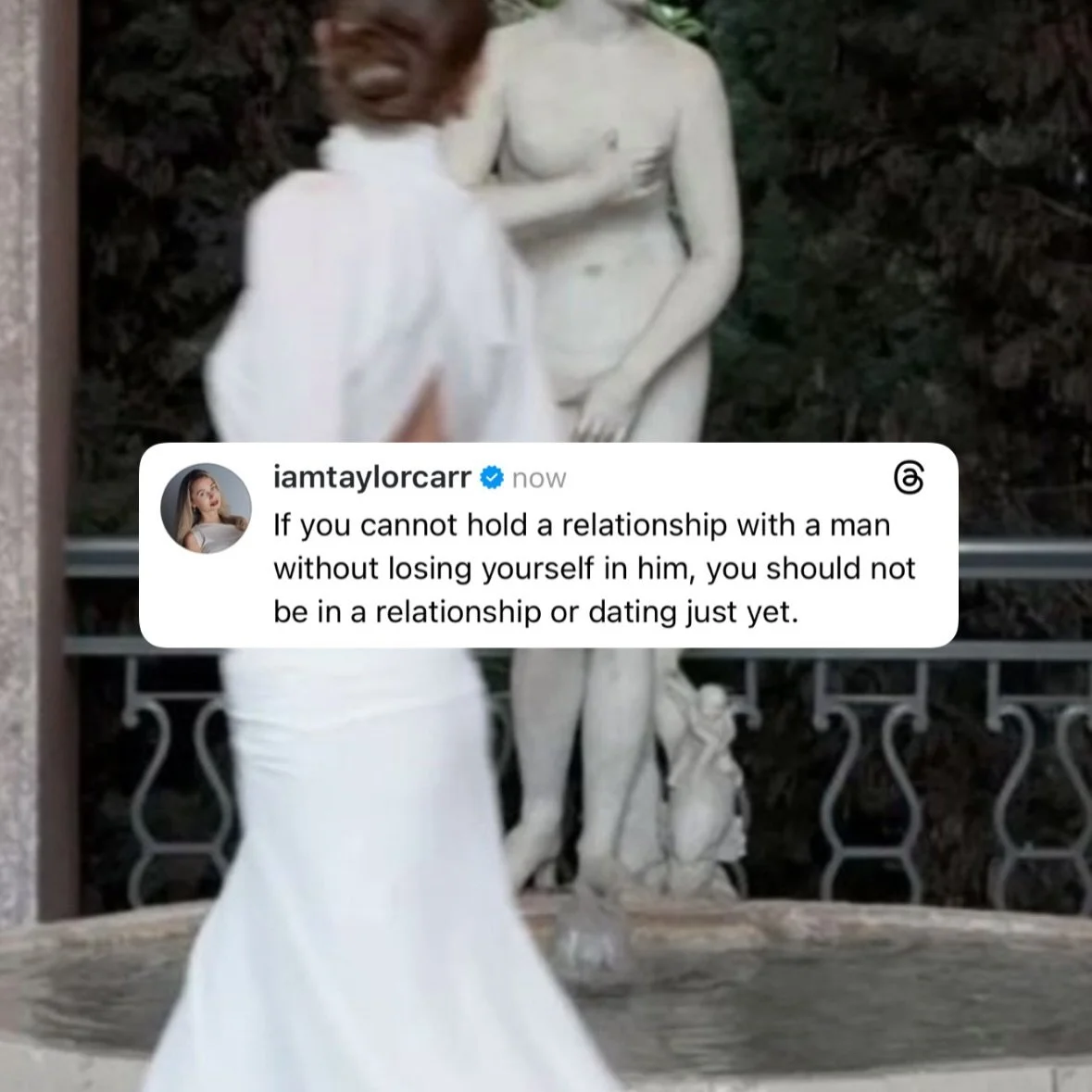 If you lose yourself in relationship with every man you date, that is a sign that you are not ready to be in a relationship.

I often say there&rsquo;s no such thing as ready - in the case, there absolutely is.

Because a woman who abandons herself i