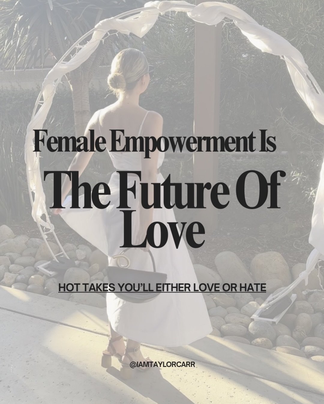 I&rsquo;ve been seeing a lot of &ldquo;empowerment&rdquo; thrown around lately that isn&rsquo;t actually empowering at all.

So let&rsquo;s talk about what it means to actually show up empowered as a woman in romantic dynamics.

If you actually want 