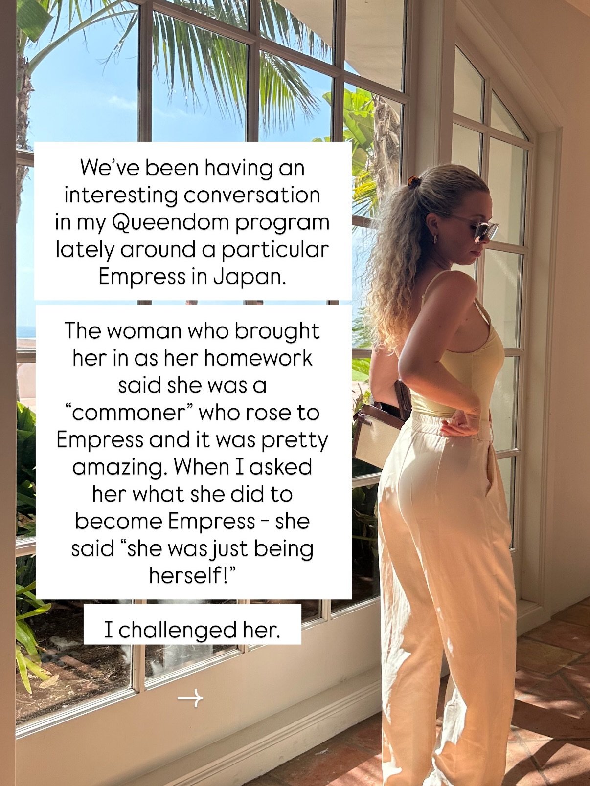 &ldquo;I just get to be myself&rdquo;
Yes and&hellip; yourself is so much more than you&rsquo;re giving yourself credit for 🕊️