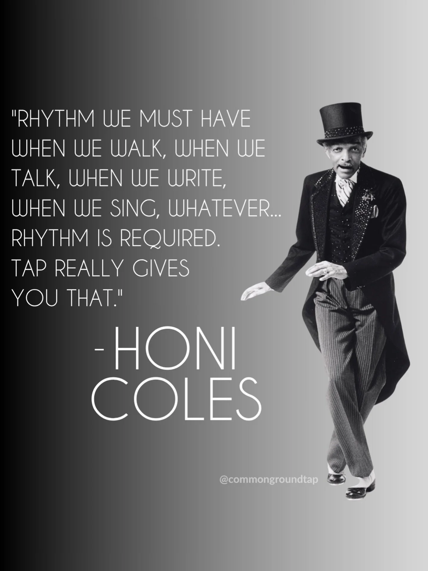 Celebrating one of the greats today! Happy Birthday Charles &ldquo;Honi&rdquo; Coles🎉 #tapdancer