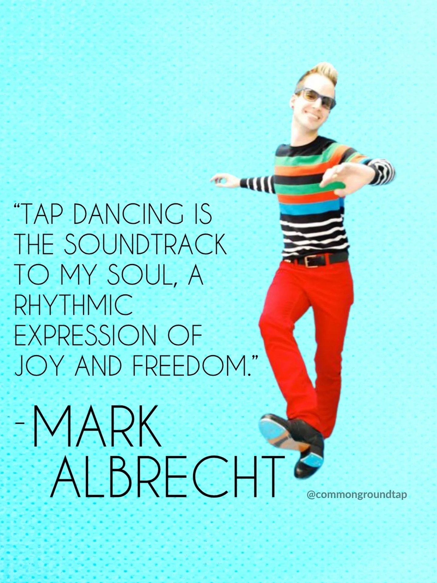 Wishing our friend and Common Ground&rsquo;s NYC Ambassador, Mark Albrecht, a very happy birthday 🎉 @markalbrechtnyc #tapdancer #nyc #bday