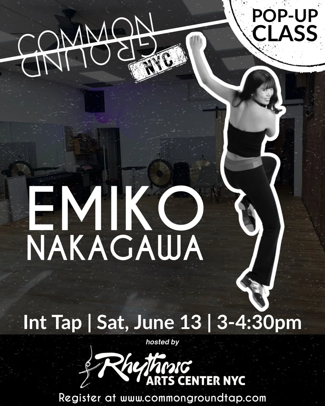 Excited for our upcoming summer pop-up classes in NYC with @emiko.tap and @jesseerobinson at @rhythmicartscenternyc 

Register at www.commongroundtap.com or link in bio. #tapdancer #nyc #tapclass #tap