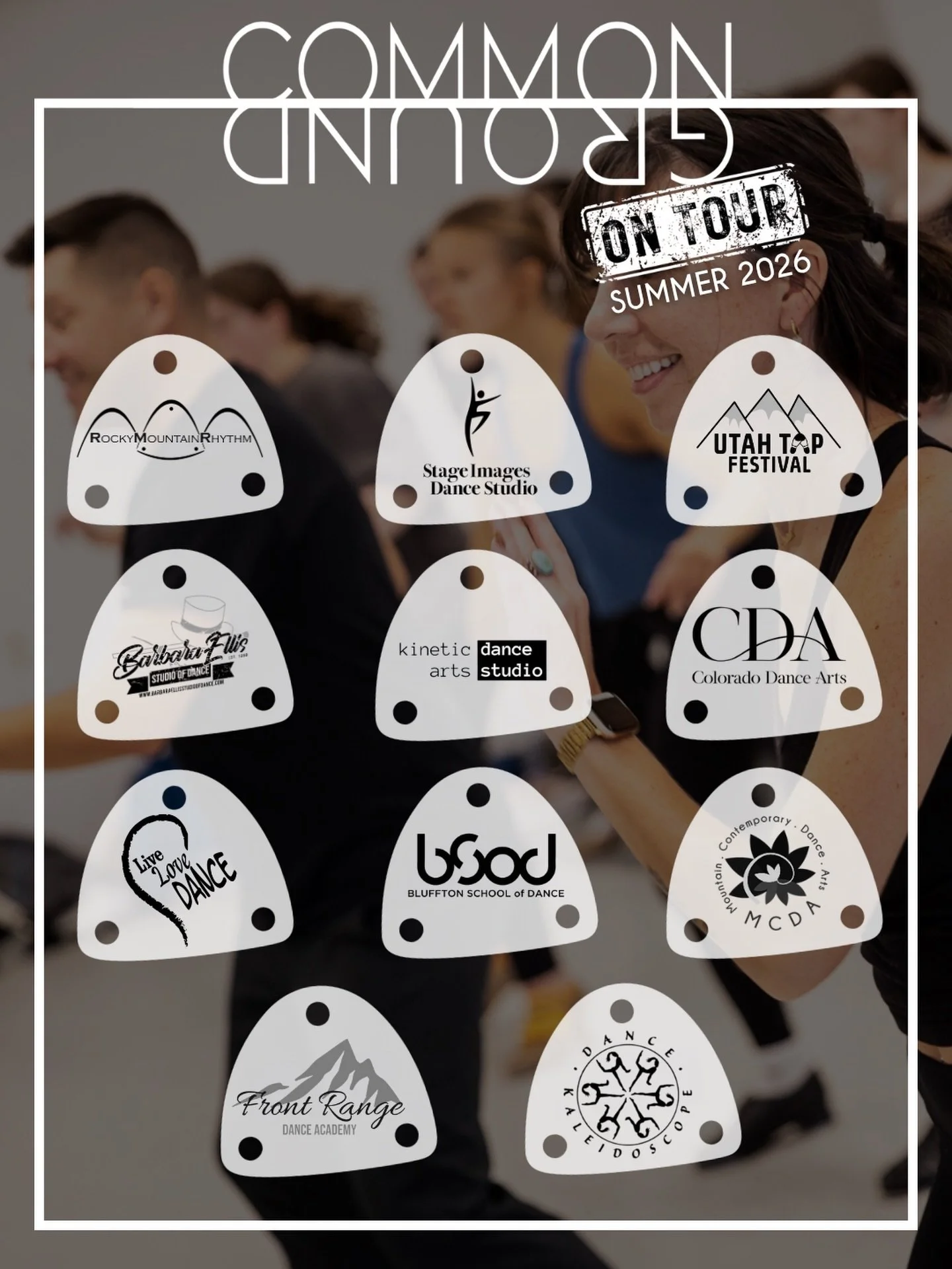 Another summer of masterclasses, festivals, workshops, choreography, and residencies! We can&rsquo;t wait to return to some of our favorites places and connect with new ones. @rockymtnrhythm @stageimagesdance @utahtap @besddancers @kinetic_arts_dance