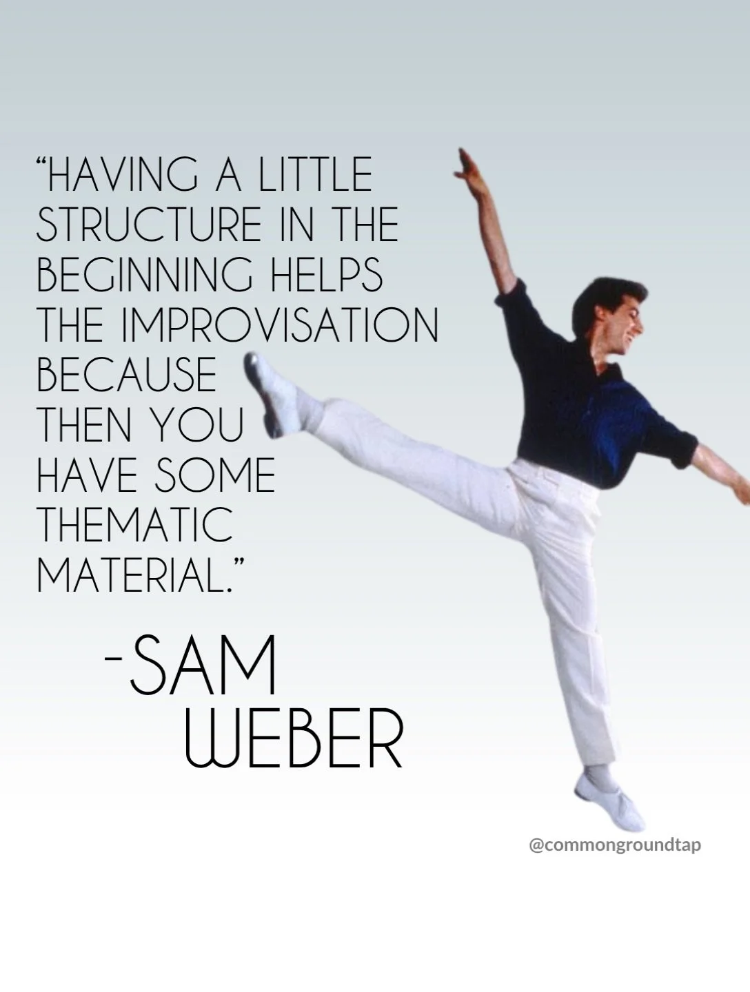 Wishing Sam Weber a very happy birthday🎉 #tapdance #improv #bday