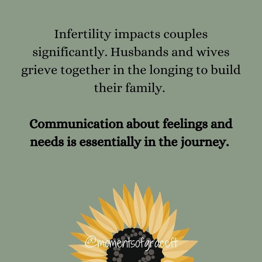 This is a couples issue. Men and women go through their own grieving process of their dreams for having a family. 🧡

#infertilityawarenessweek #infertility #pregnancyloss #pregnancylossawareness #inthewait #grief #hope #therapy #marriageandfamilythe