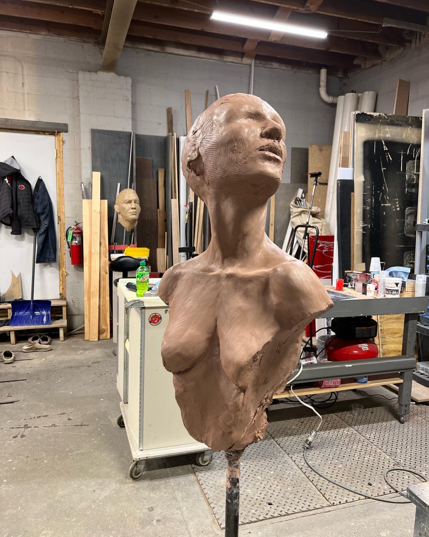 Started a new piece over the weekend. I've been wanting to do something a bit larger in scale. It's tricky because if the scale is &quot;life size&quot;, there is the assumption that it is a life-cast. So as I move beyond life-size, it's hard to find