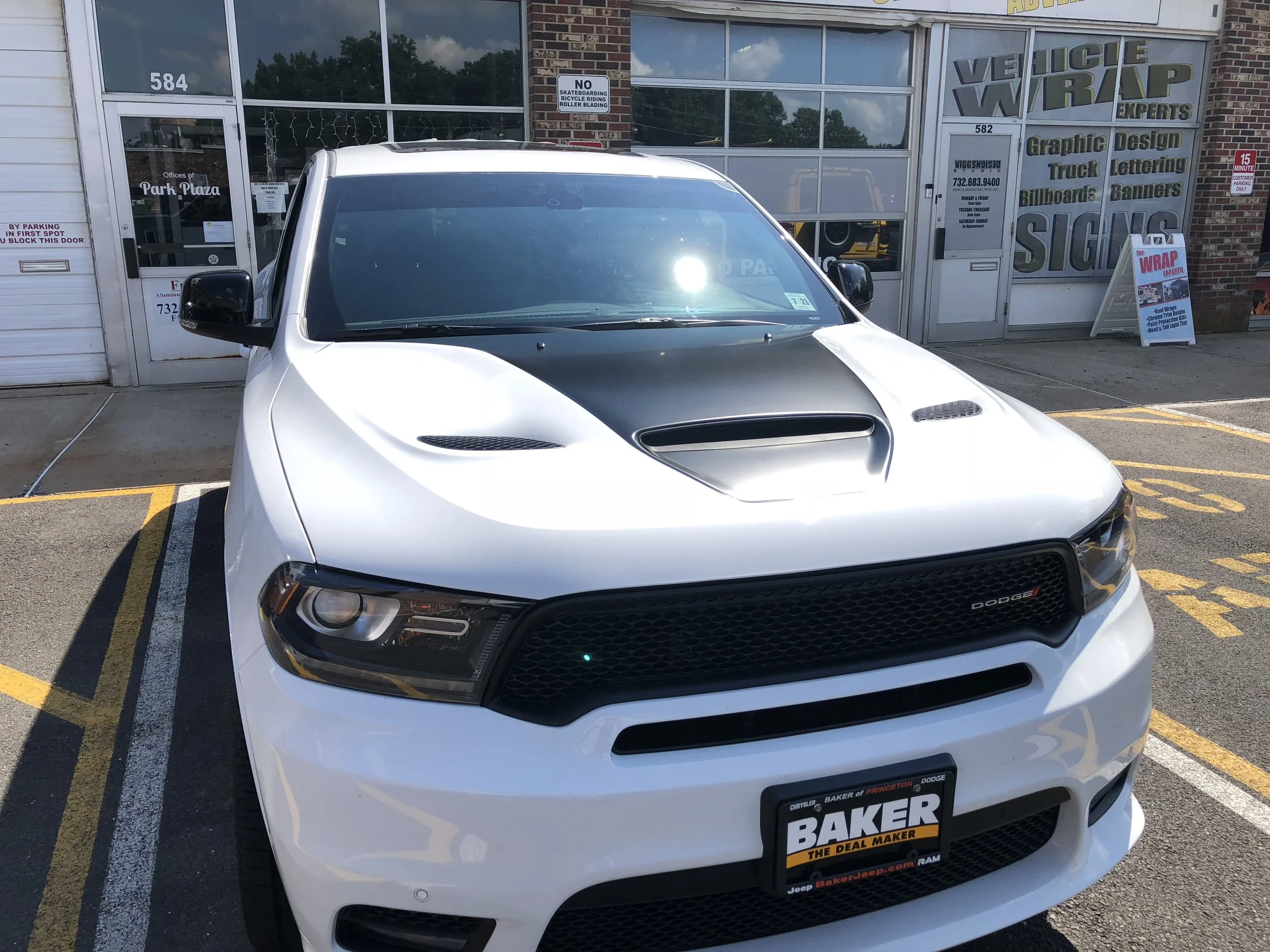Dodge Durango Custom Hood Stripe
