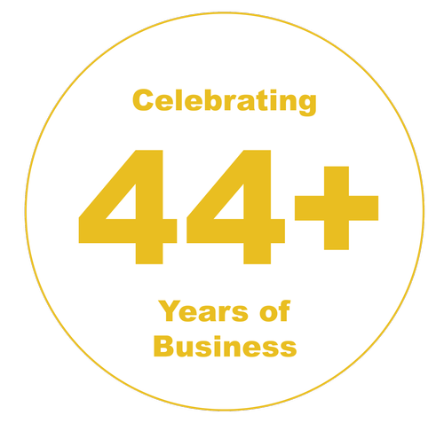 Celebrating 44+ years of business