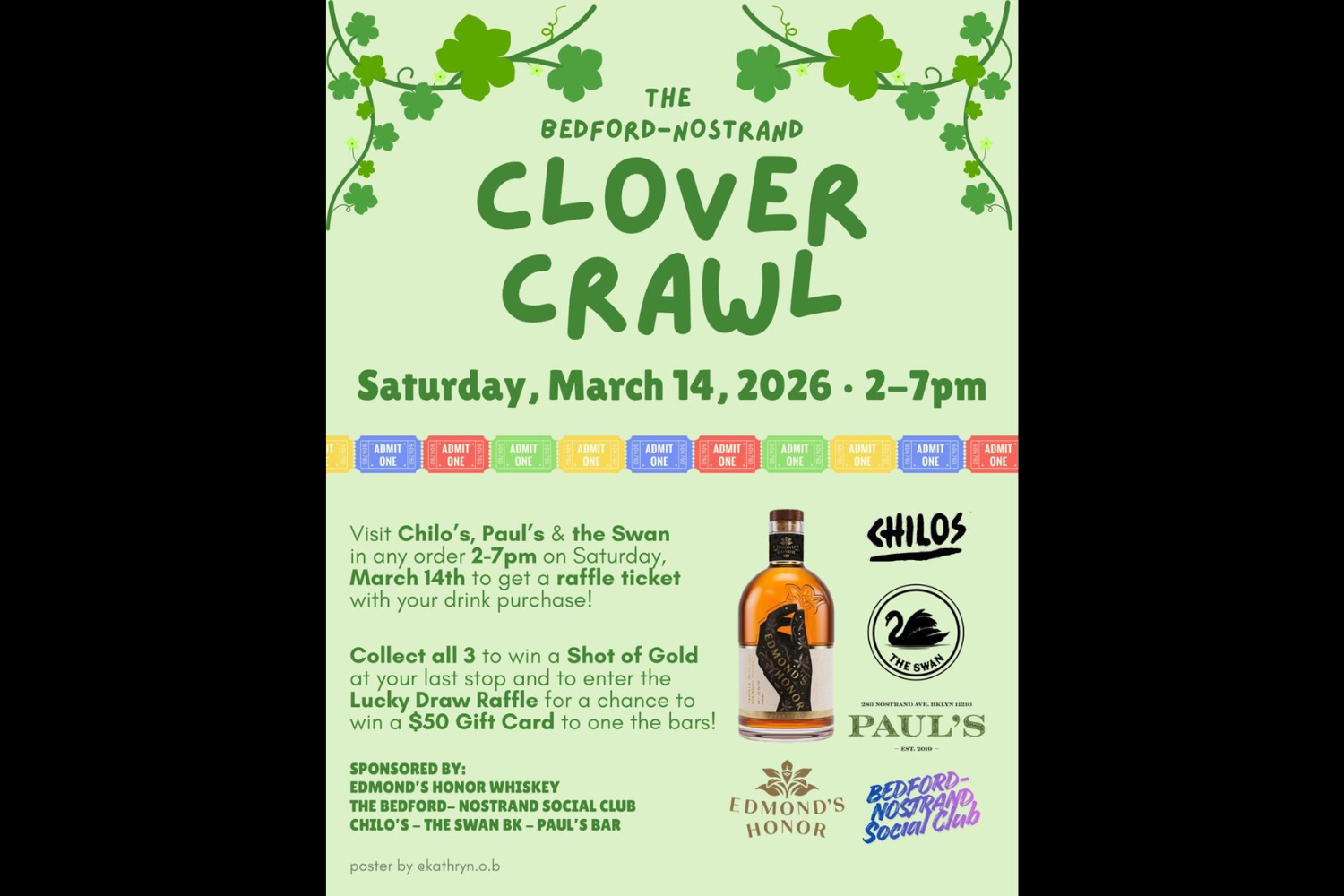 The Bedford-Nostrand Clover Crawl