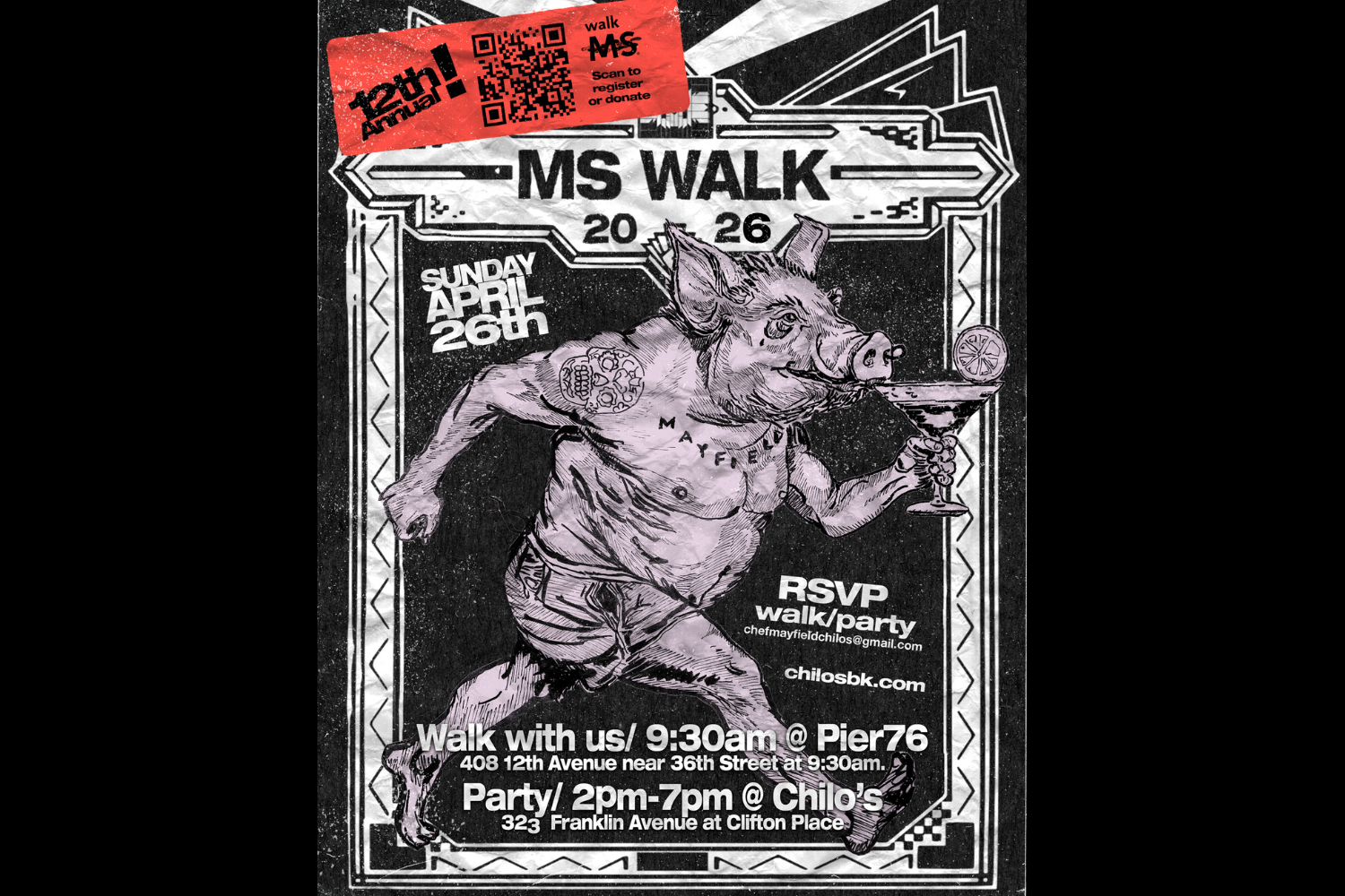 12th Annual MS Walk + Pig Roast