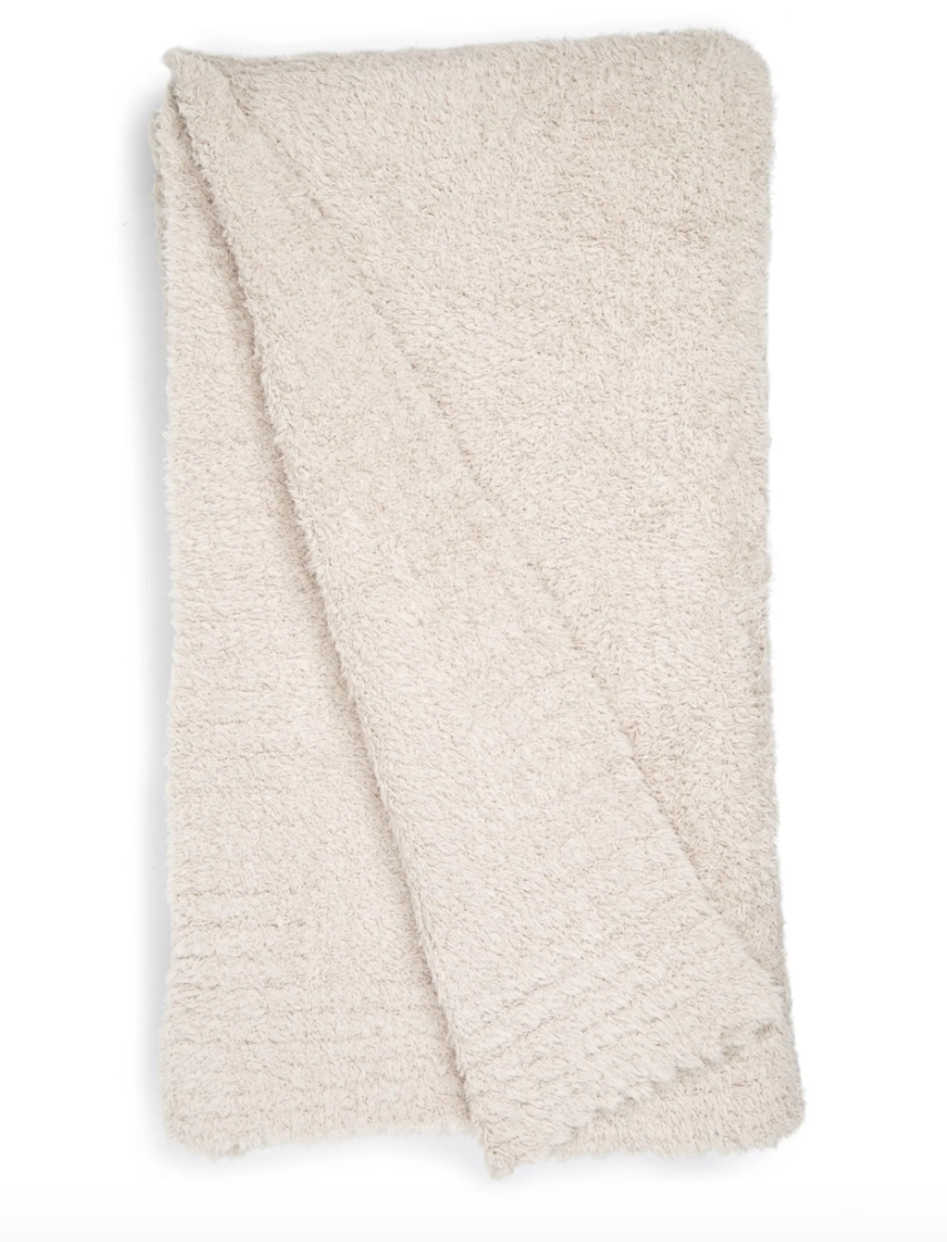 Barefoot Dreams CozyChic Blanket in Stone
