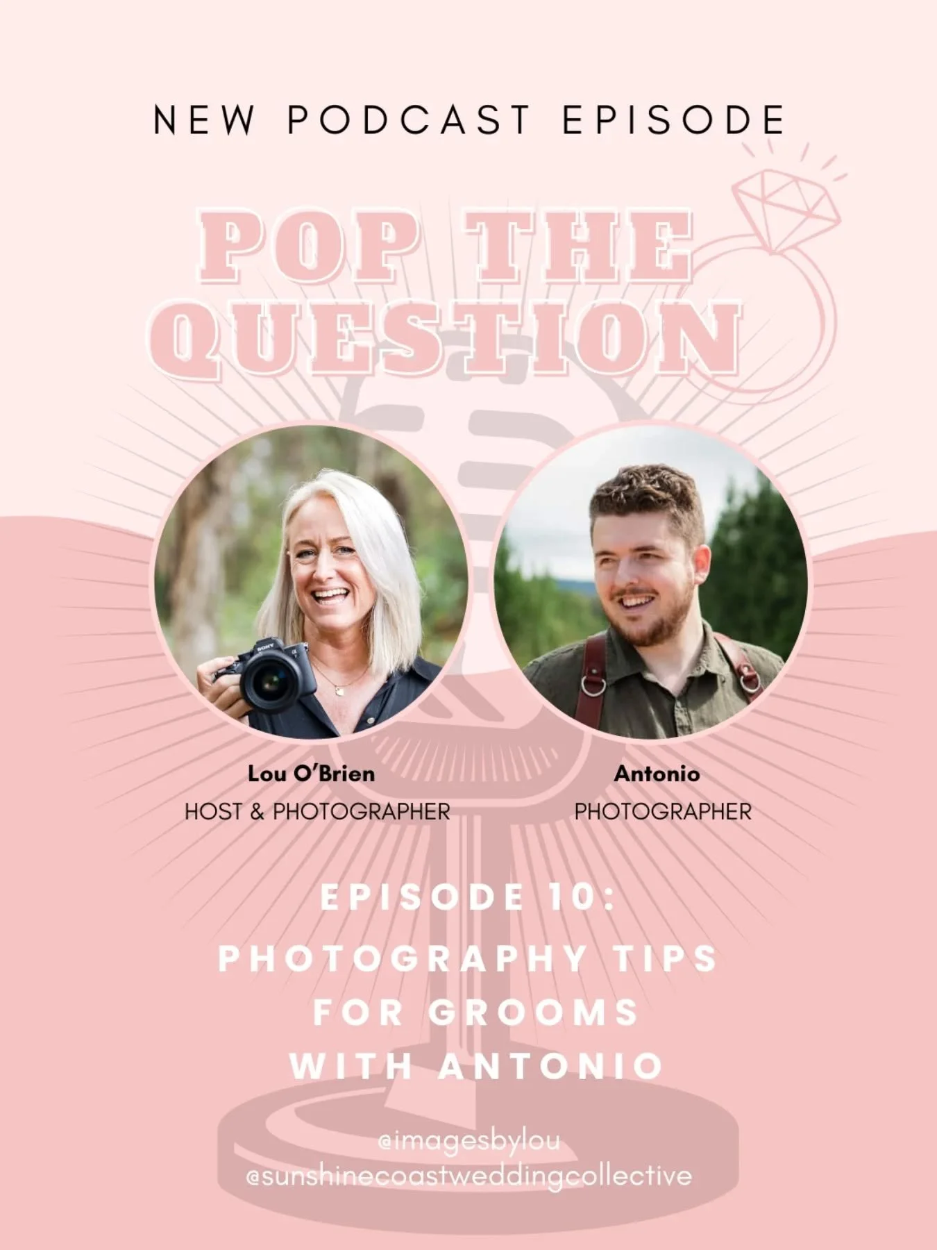 📸&nbsp;Episode 10 - Photography Tips for Grooms is live!

I sat down with fellow Sunshine Coast photographer Antonio to chat about how grooms can feel relaxed, confident, and actually enjoy being in front of the camera on their wedding day. From shy