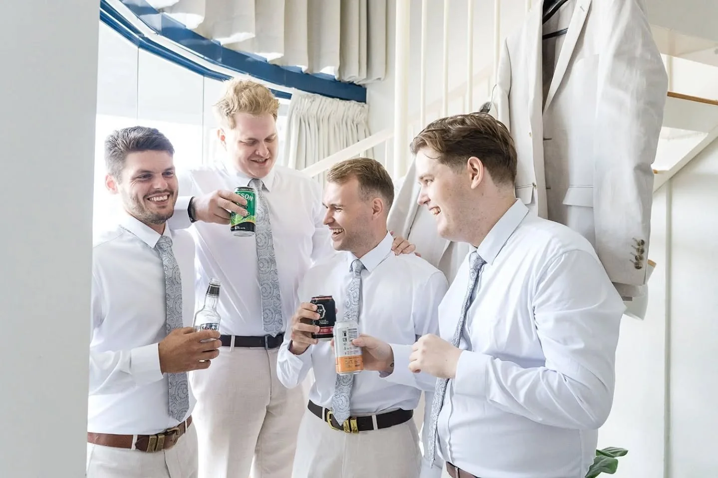 The boys get their moment too 😎

Sometimes the groomsmen prep gets overlooked, but I absolutely love capturing the laughs, the mateship, and those little behind-the-scenes moments before the big &ldquo;I do.&rdquo; From cufflinks to cheers with the 