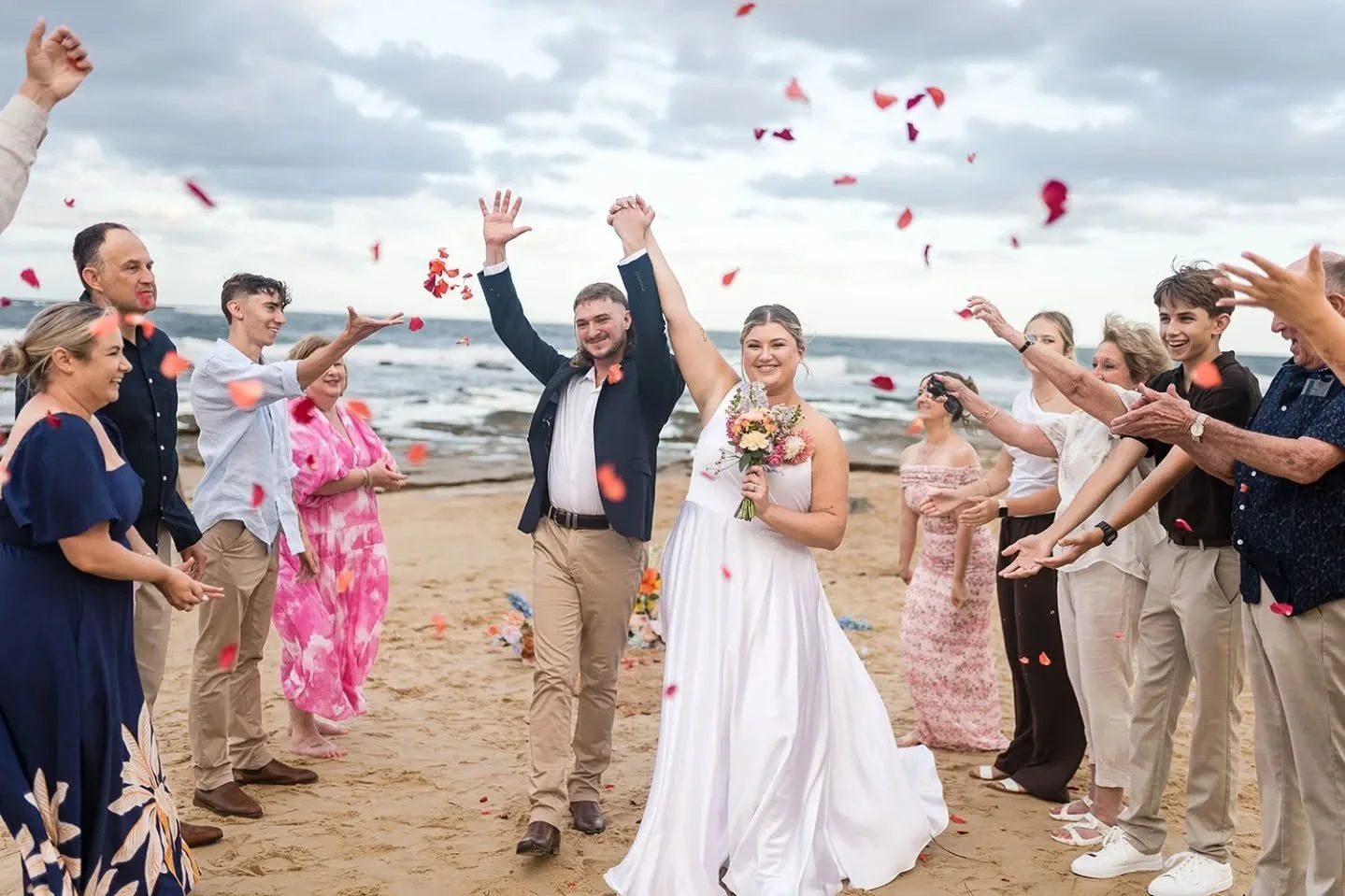 Chloe and Brock&rsquo;s micro wedding in Caloundra was such a beautiful, heart-filled day&nbsp;❤️&nbsp;

Right on the beach, with the ocean as their backdrop, they said their vows surrounded by their closest family and friends&hellip; and their gorge