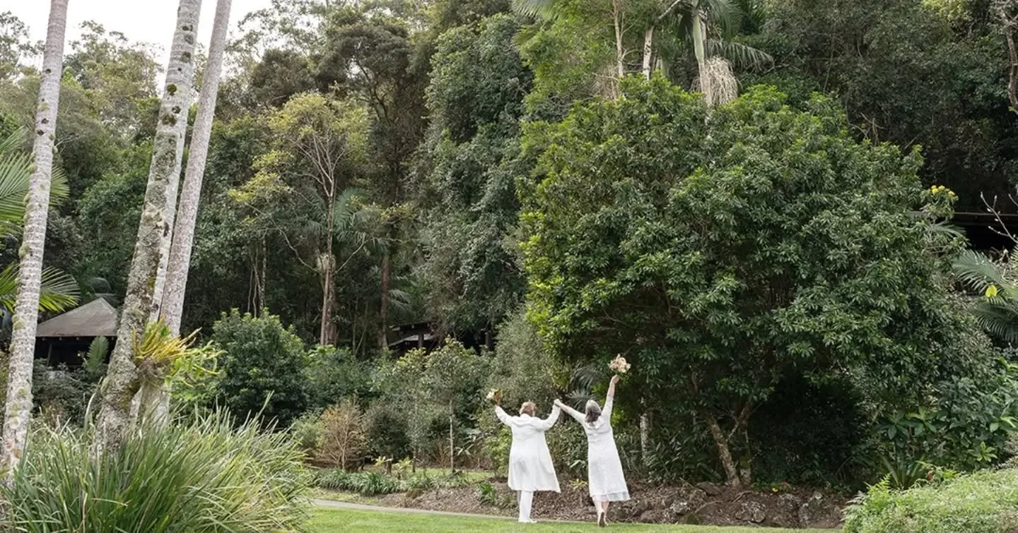 Some of my favourite photos aren't the perfectly posed ones.

They're the ones where you can feel the emotion the second you see them.

This was just moments after these two said, "I do." Walking hand in hand through the beautiful greenery 