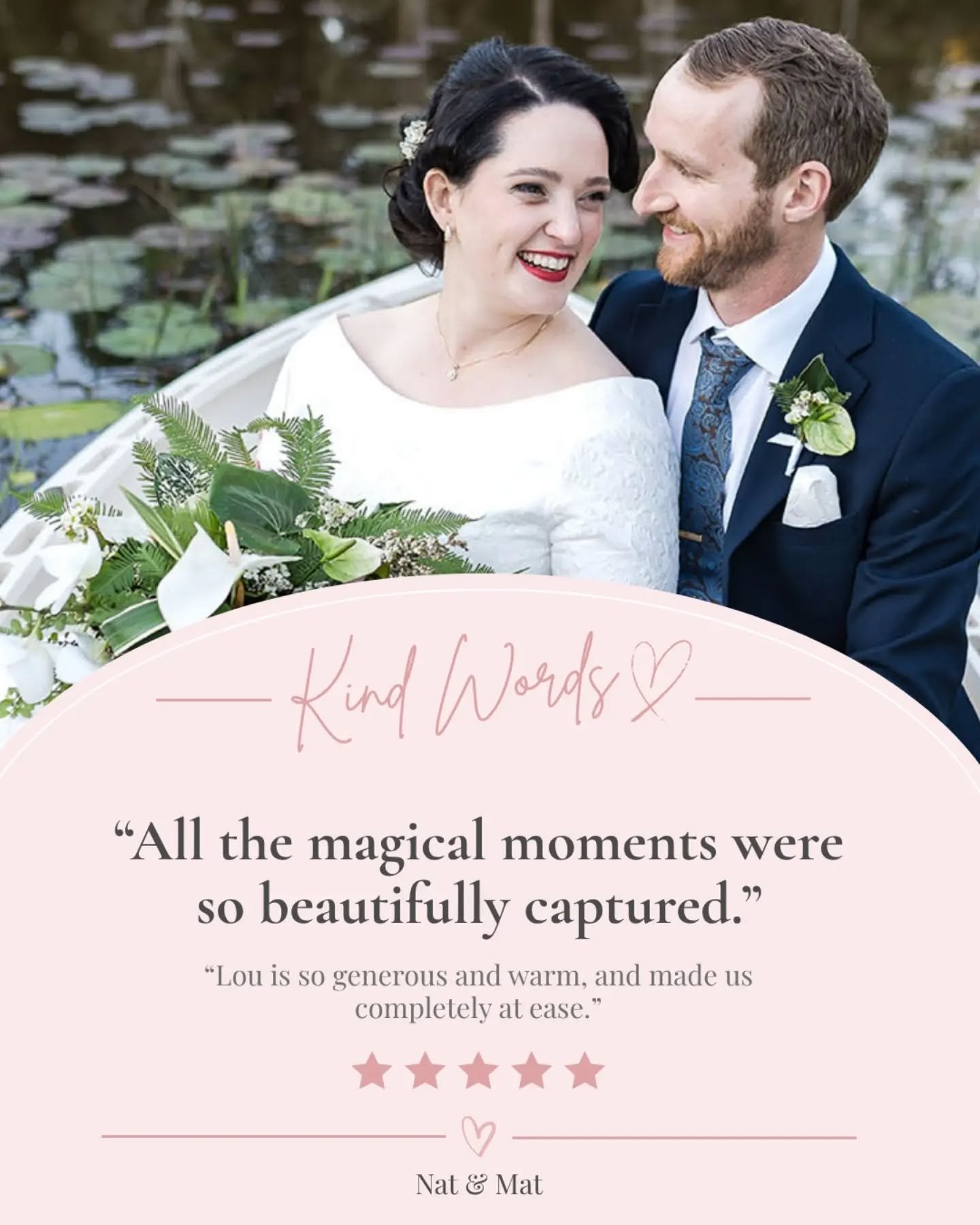 There was so much to love about Nat &amp; Mat&rsquo;s wedding at The Prideaux Estate.&nbsp;❤️

Their gorgeous furbabies were part of the day&nbsp;🐾, they celebrated with the people they love, and then finished it all off with the most relaxed garden