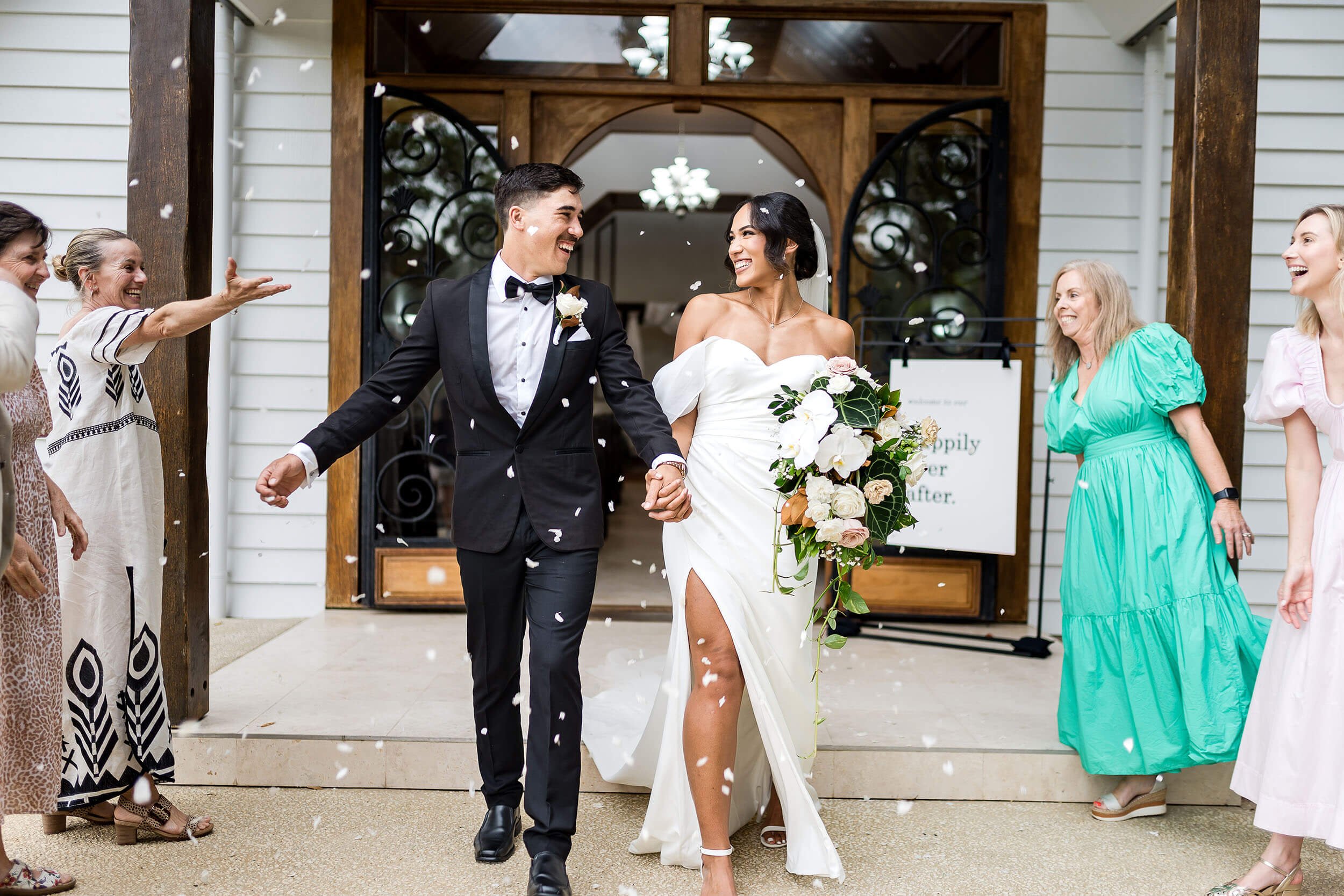 wedding ceremony at The Prideaux Estate