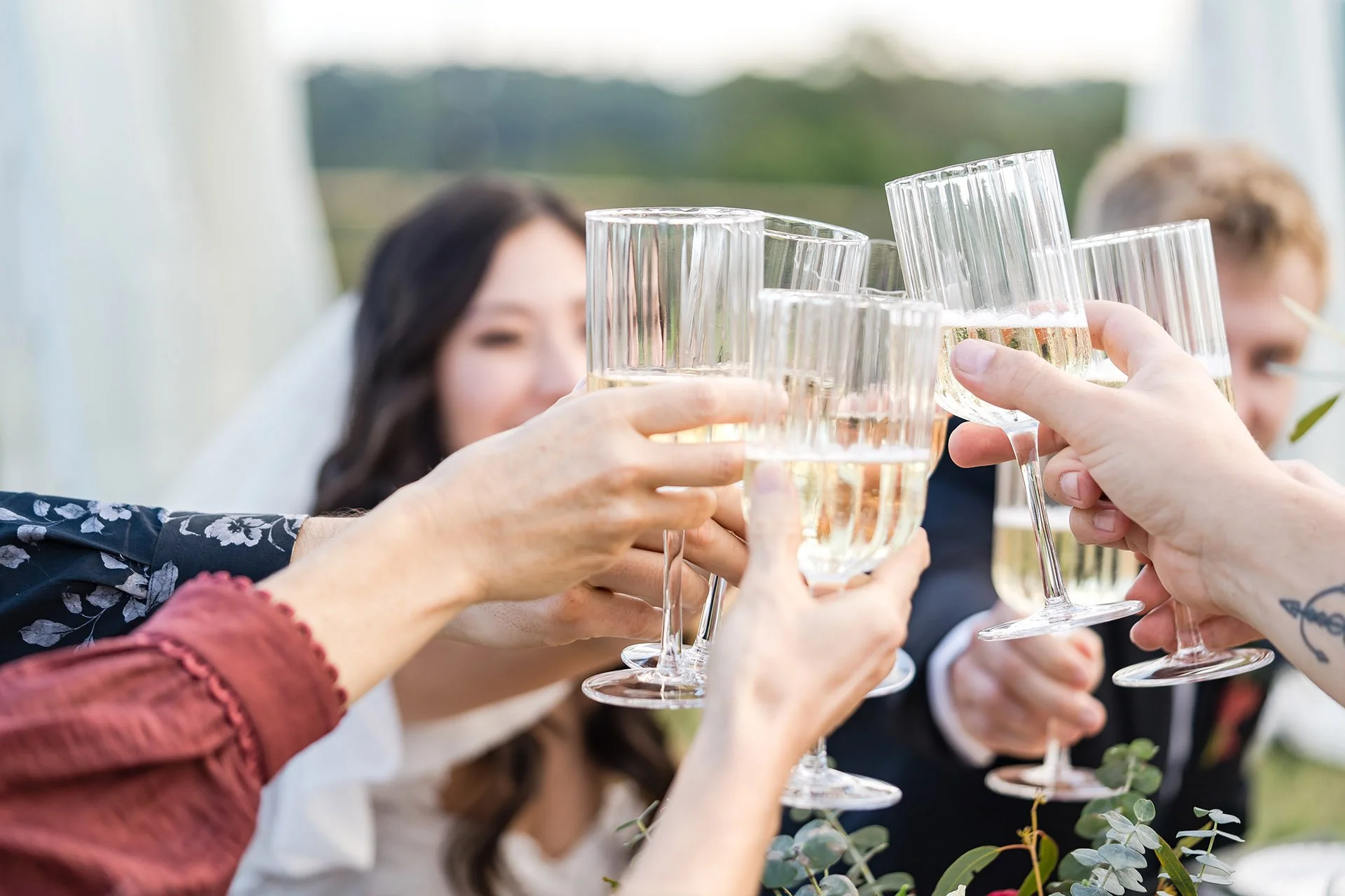 Raising a toast for a wedding | Honestweddingadvice.com